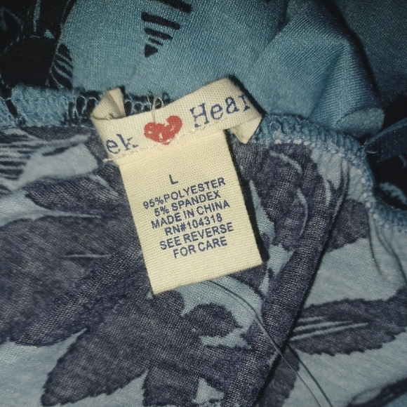 Derek Heart Blue Flowered Maxi Dress - Picture 5 of 5